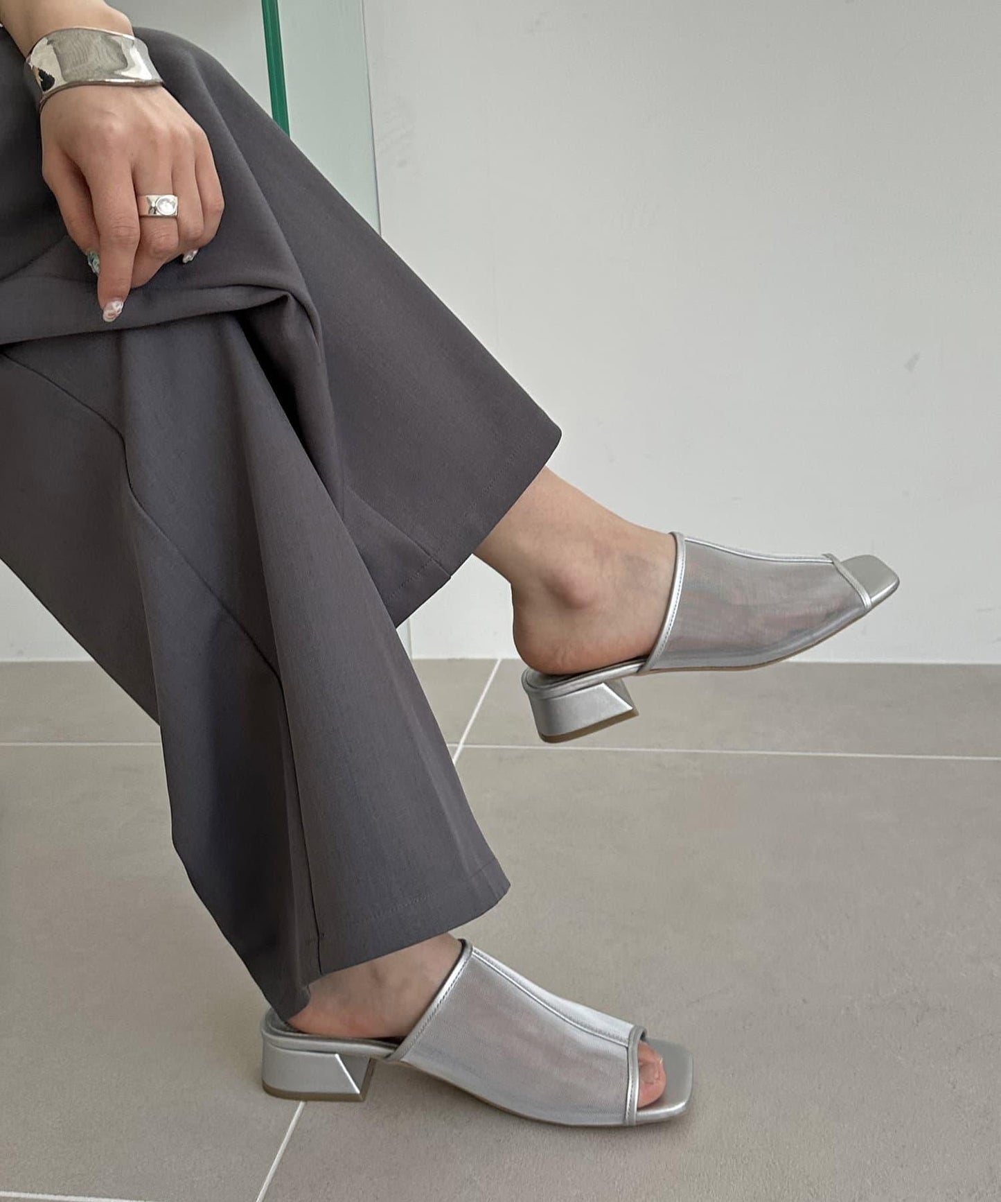 Discoat 網紗設計涼鞋