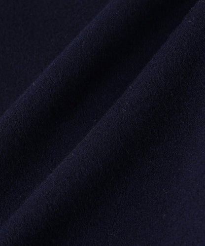 固體羊毛無領開衫