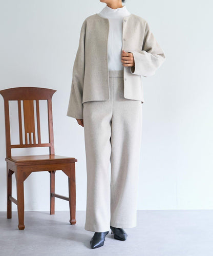 《15 quinze》羊毛海狸呢長褲