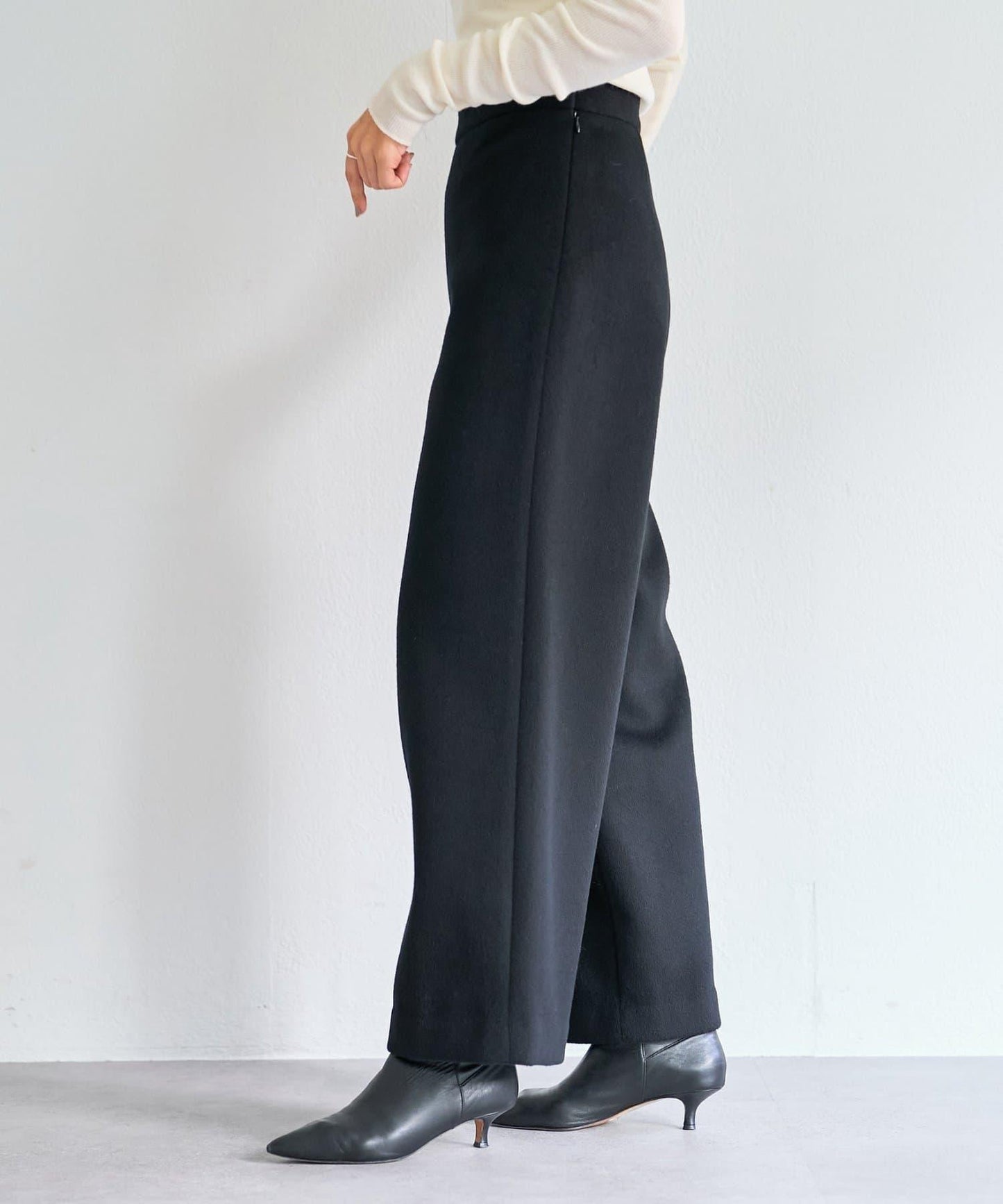 《15 quinze》羊毛海狸呢長褲