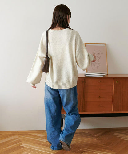 【Discoat】美利奴羊毛V領針織衫