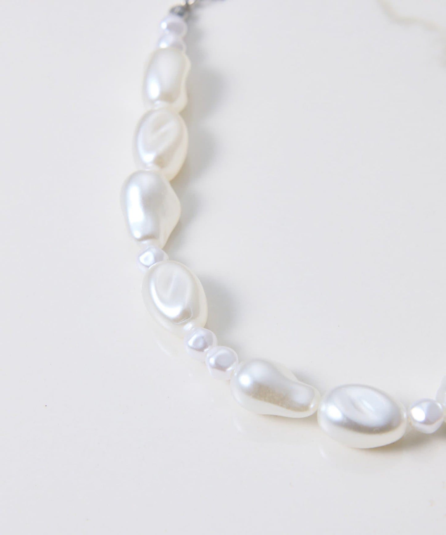 【PAPILLONNER/パピヨネ】珍珠天鵝絨拼接項圈