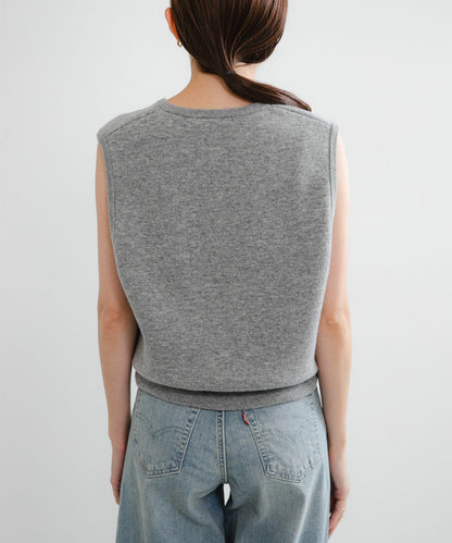 羊毛羊絨V領針織背心