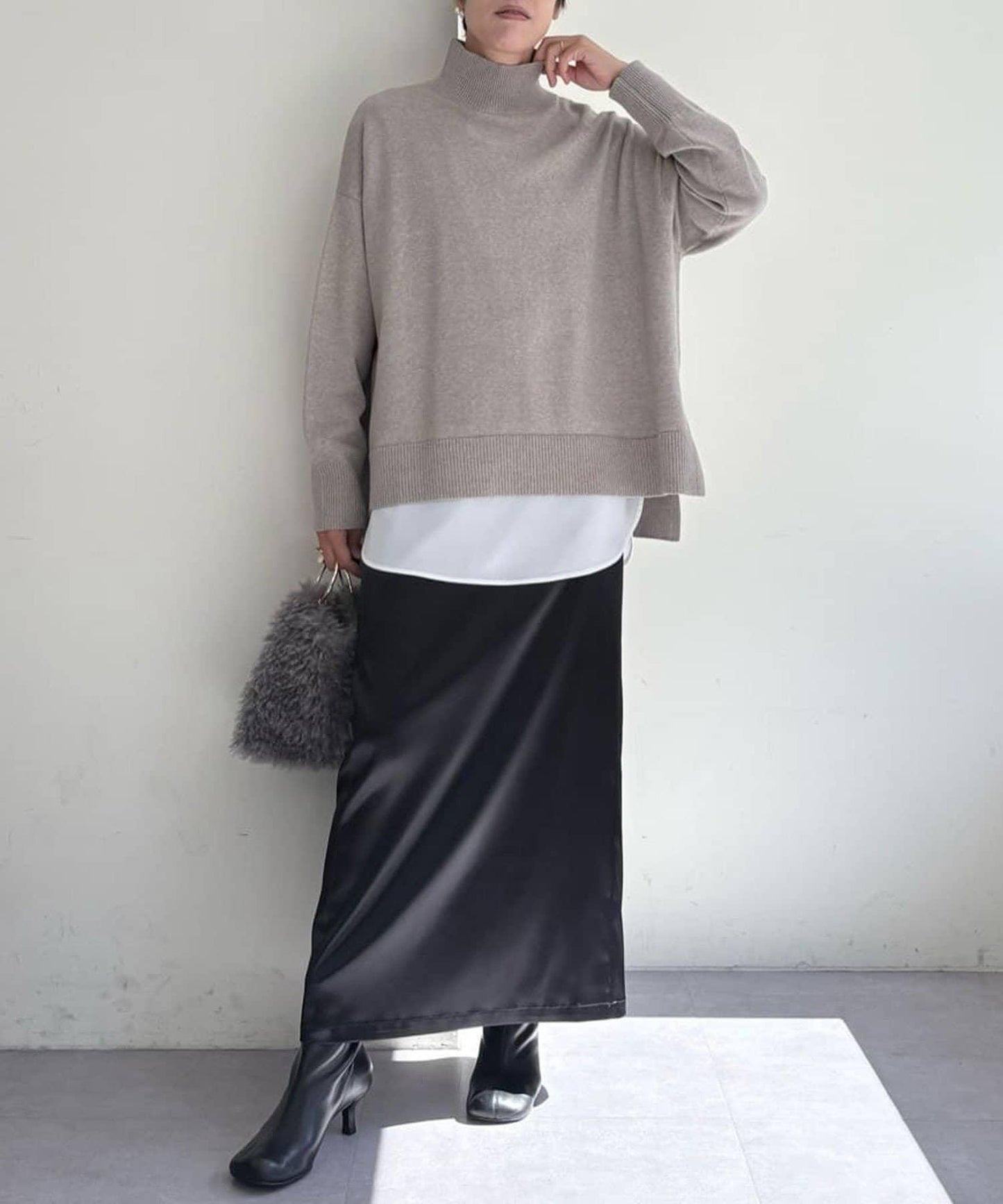 【全骨架適用針織衫復刻登場！】寬鬆高領針織衫