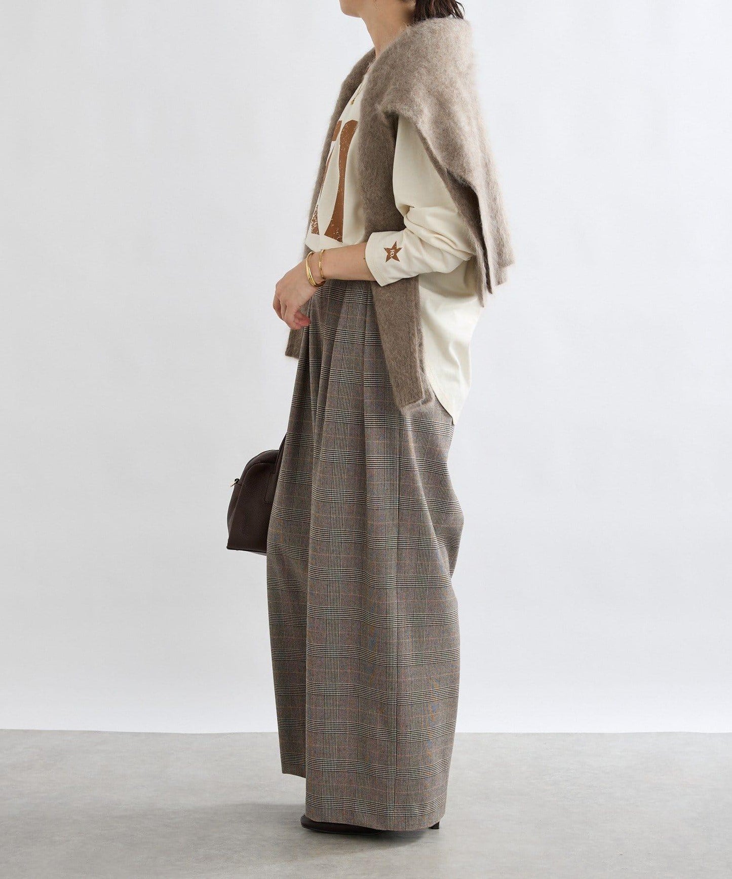 【顯瘦款】保暖打褶寬腿西裝褲/預計10月下旬發貨