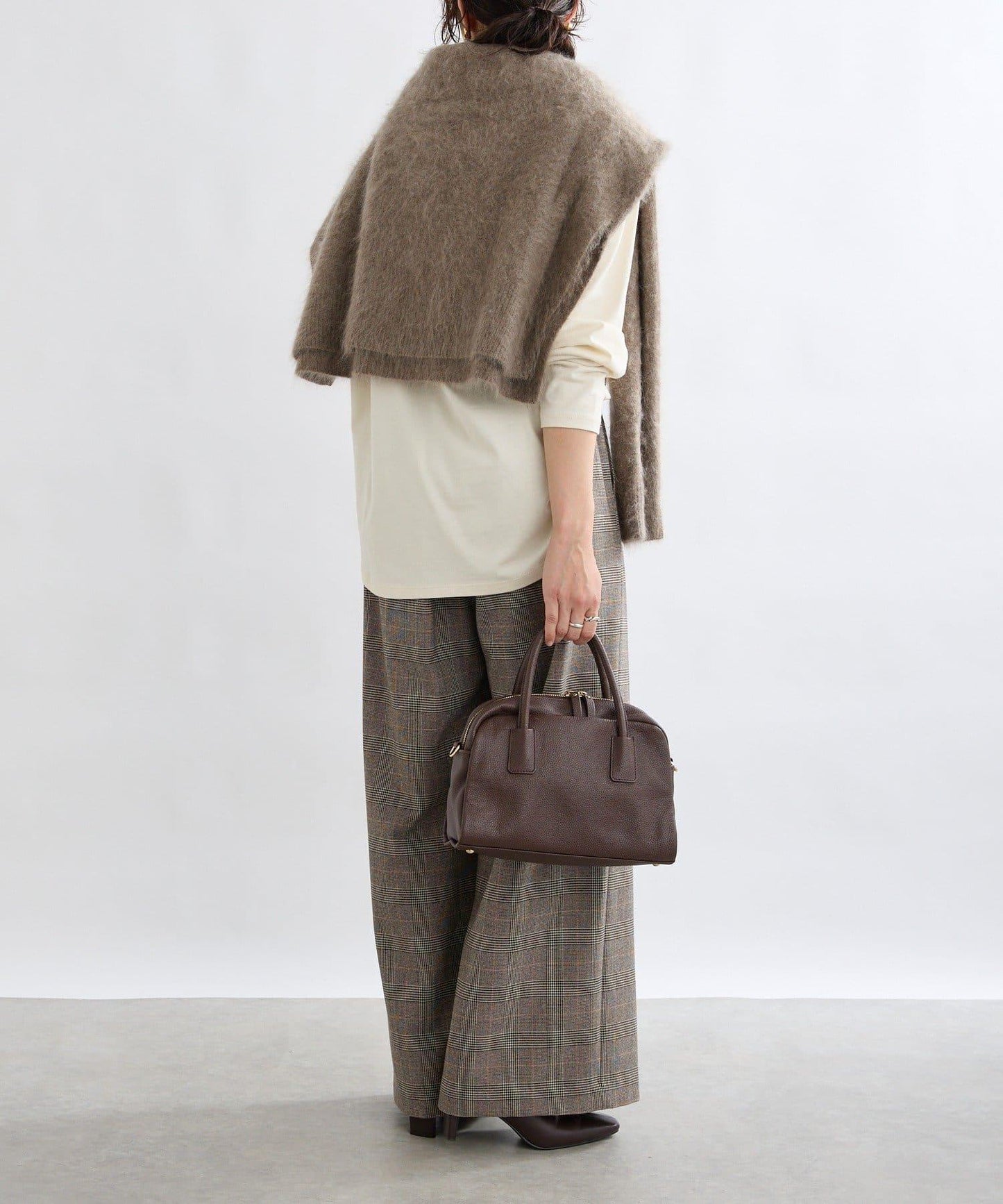 【顯瘦款】保暖打褶寬腿西裝褲/預計10月下旬發貨