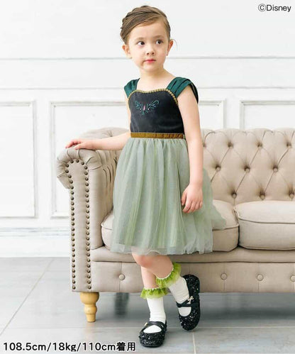 迪士尼角色網紗連衣裙