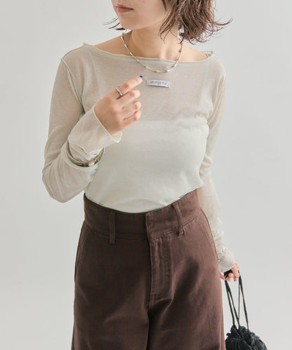 亮片透視套頭衫