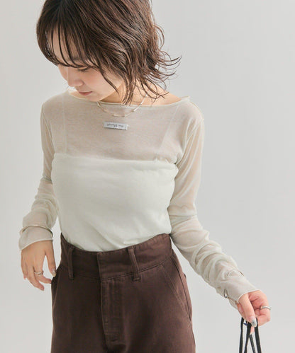 亮片透視套頭衫