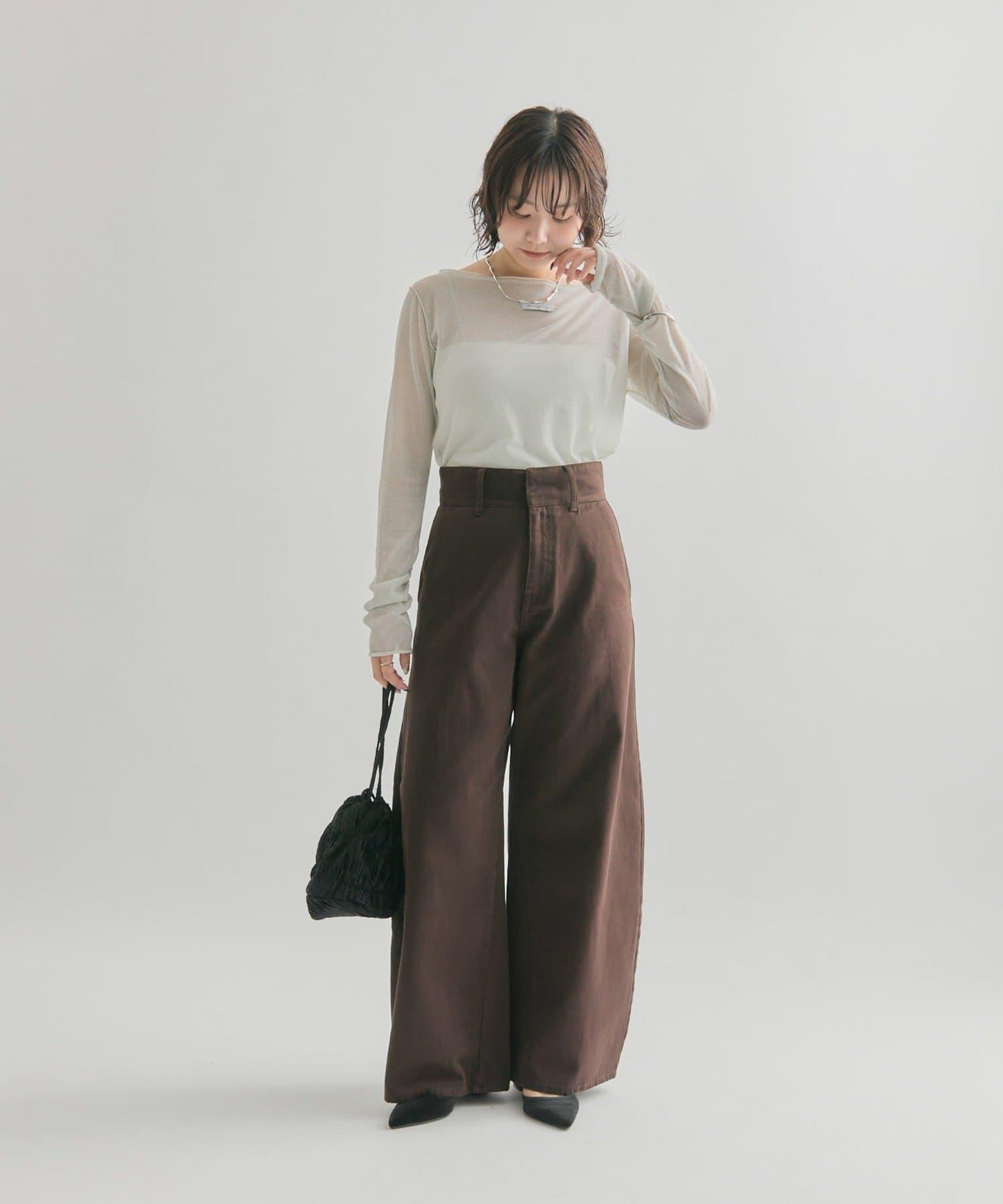 亮片透視套頭衫