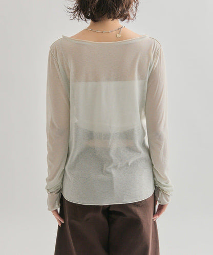 亮片透視套頭衫