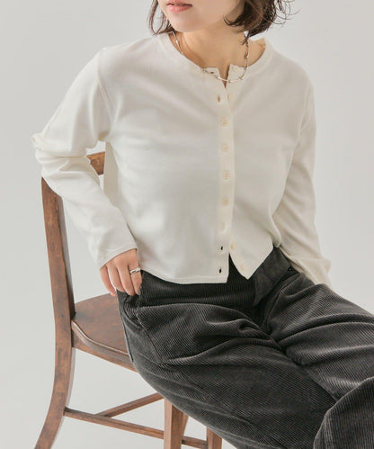 小紐扣長袖開衫