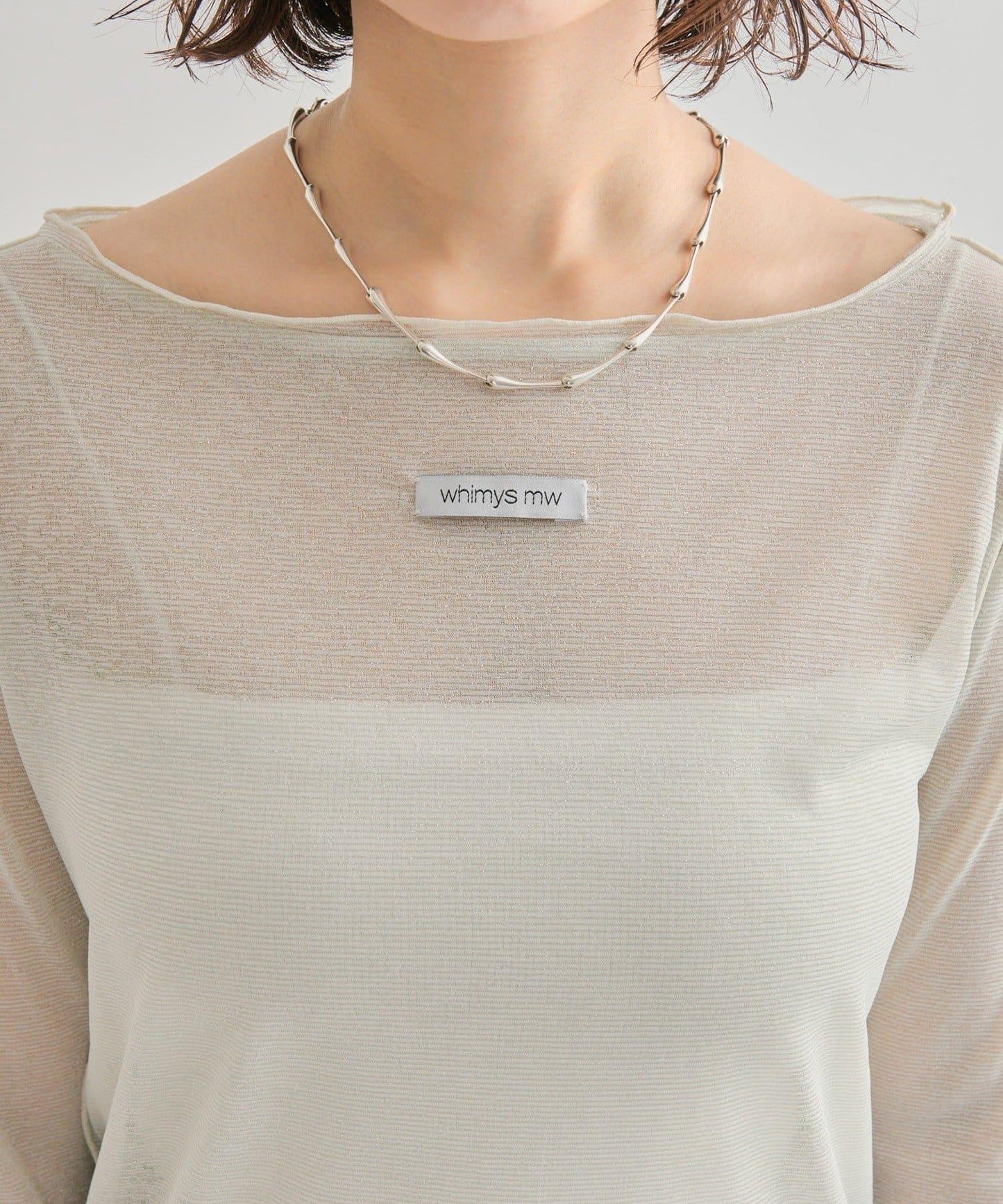 亮片透視套頭衫