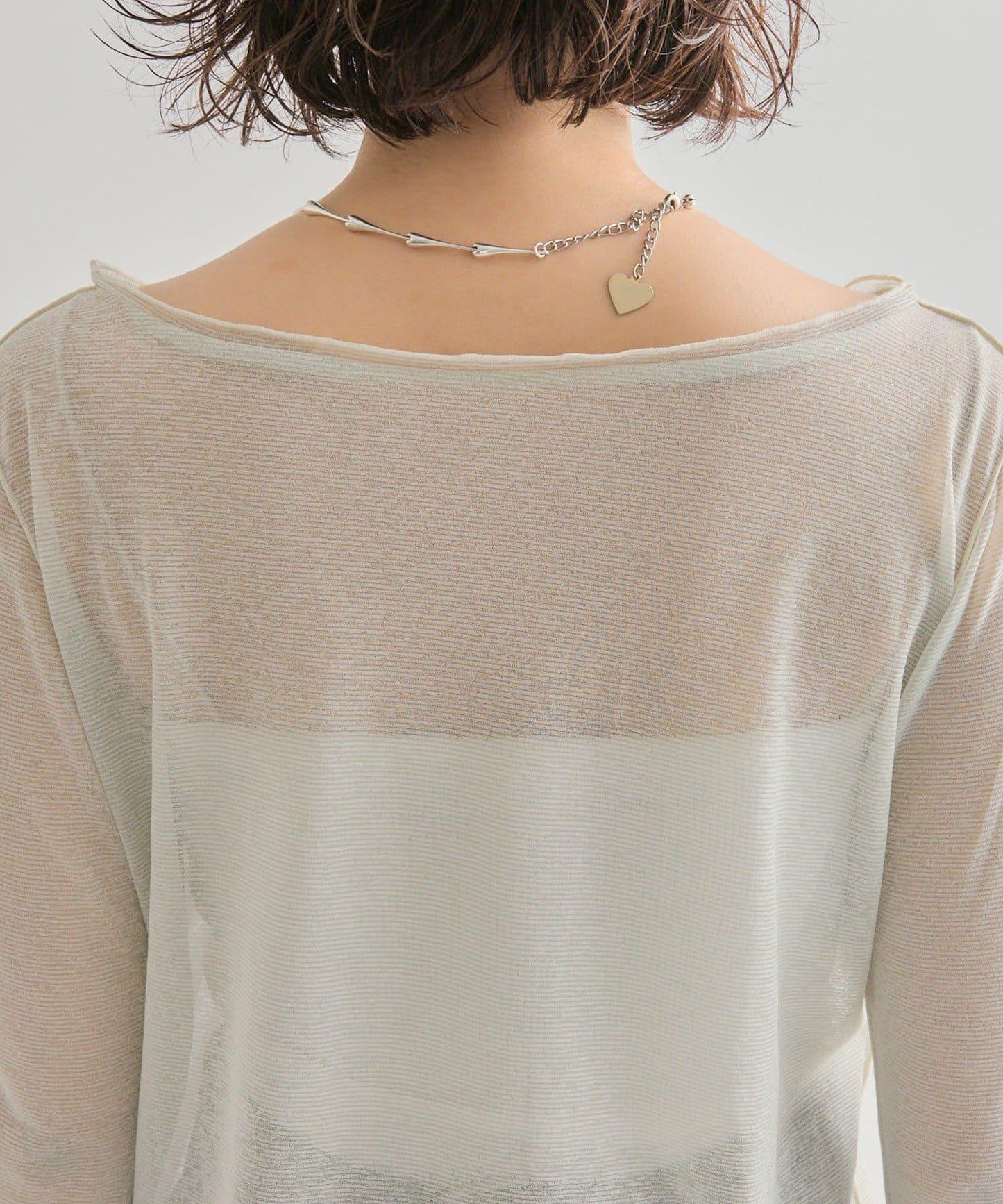 亮片透視套頭衫