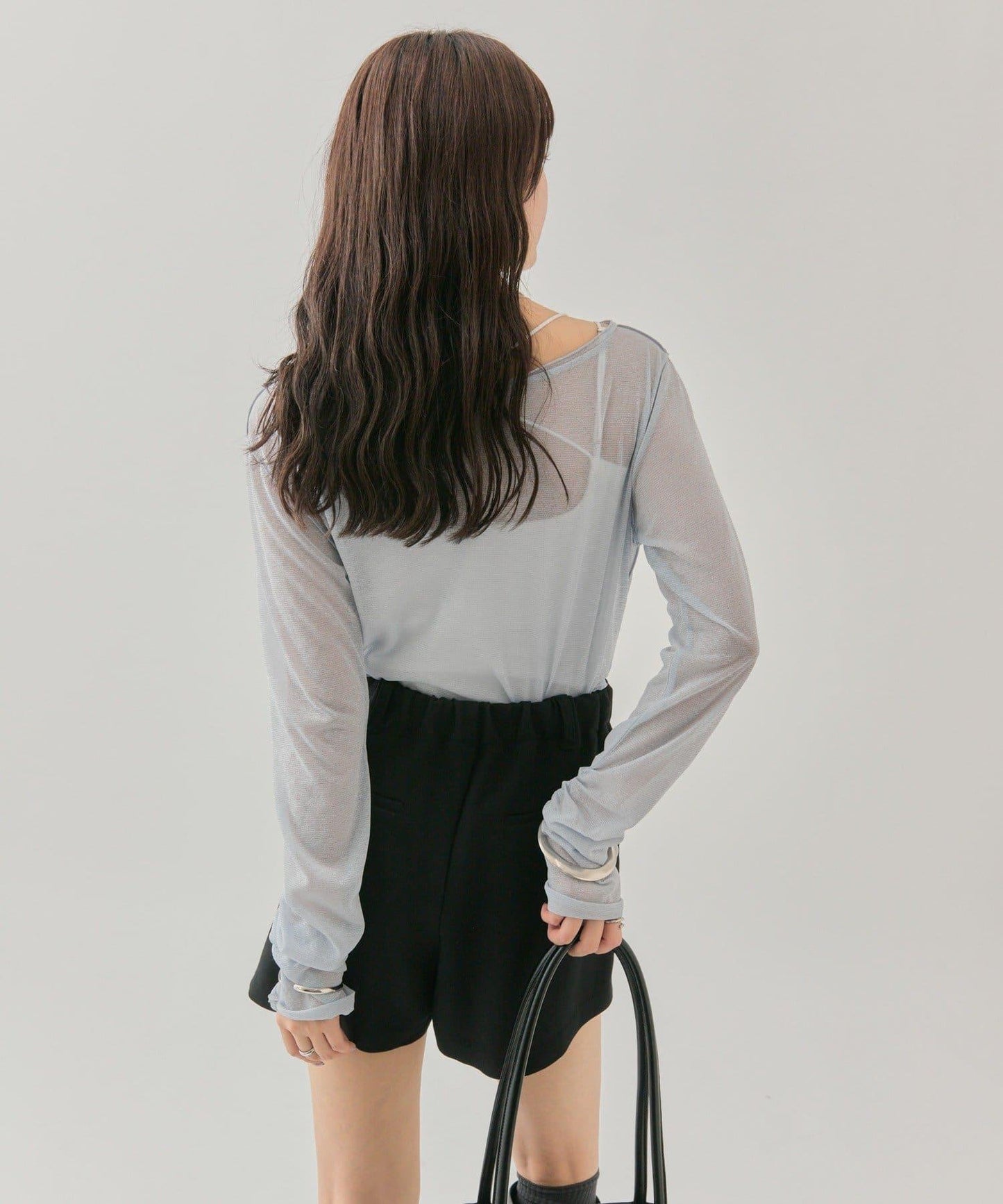 亮片透視套頭衫