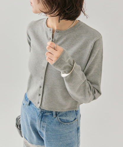 小紐扣長袖開衫