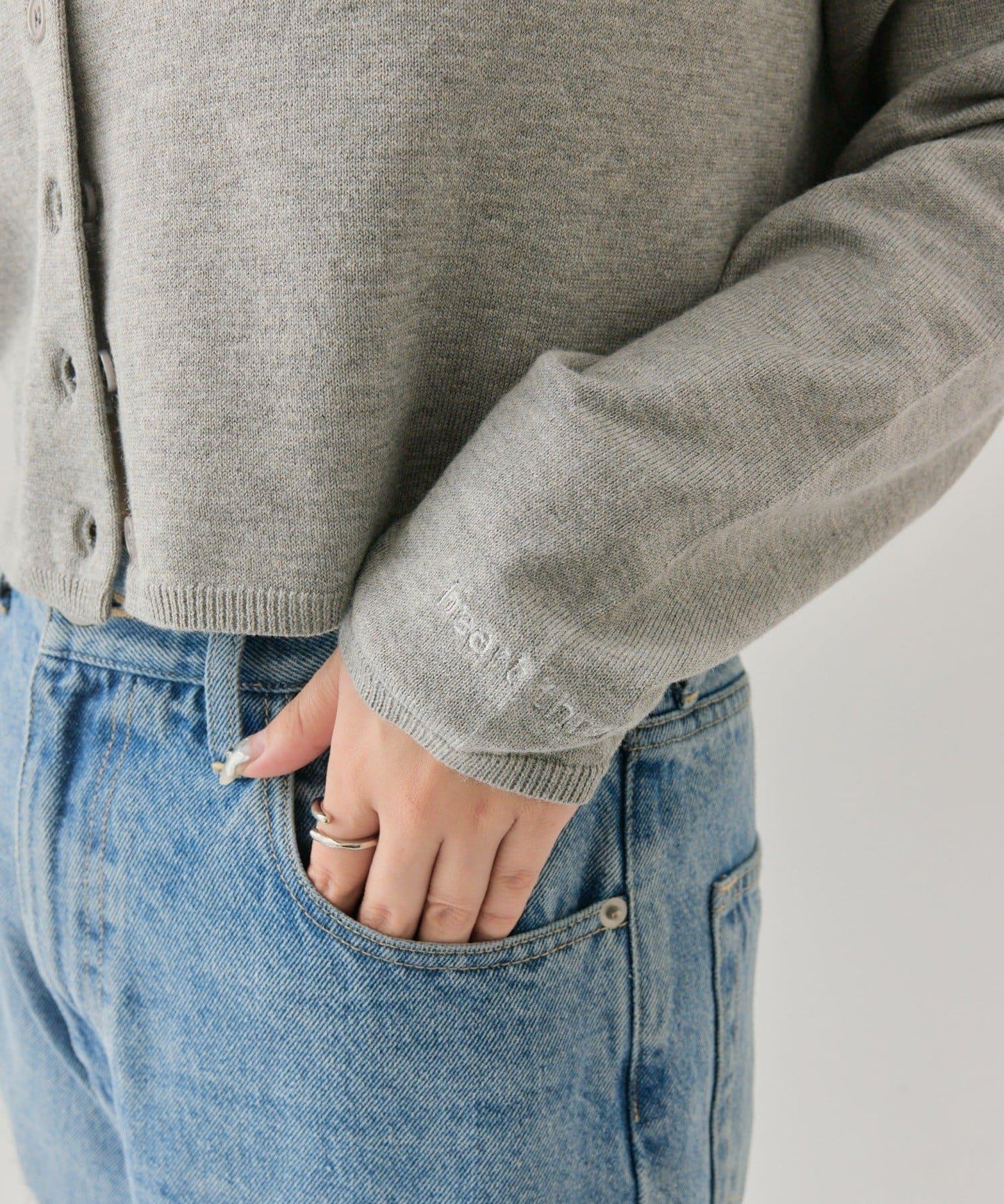 小紐扣長袖開衫