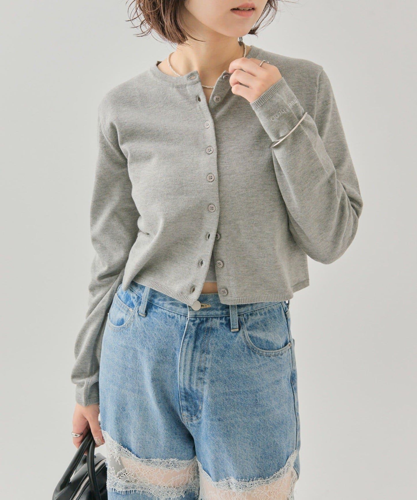 小紐扣長袖開衫