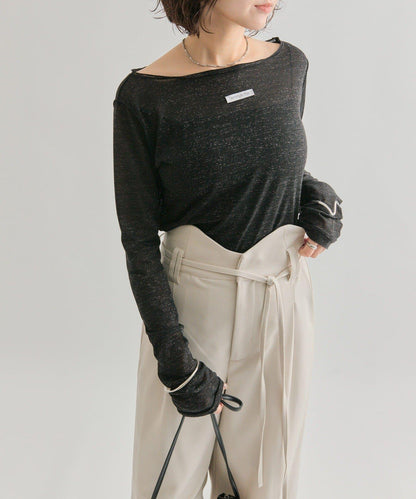 亮片透視套頭衫