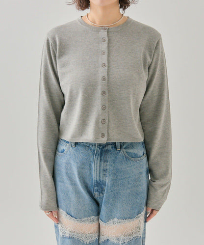 小紐扣長袖開衫