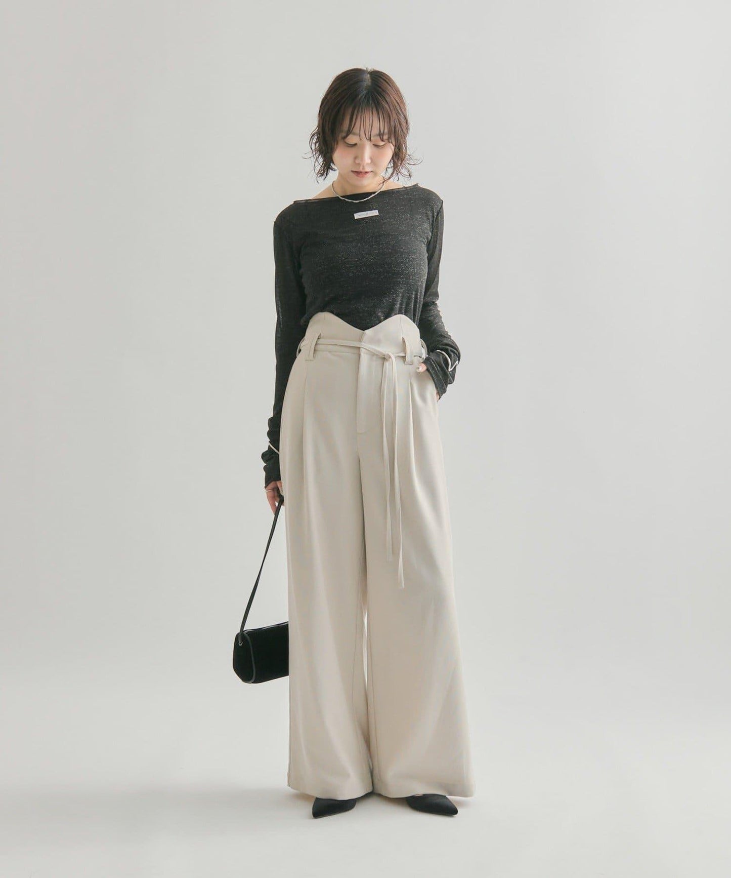 亮片透視套頭衫