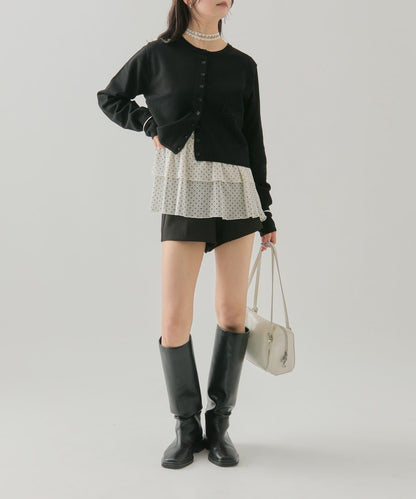 小紐扣長袖開衫