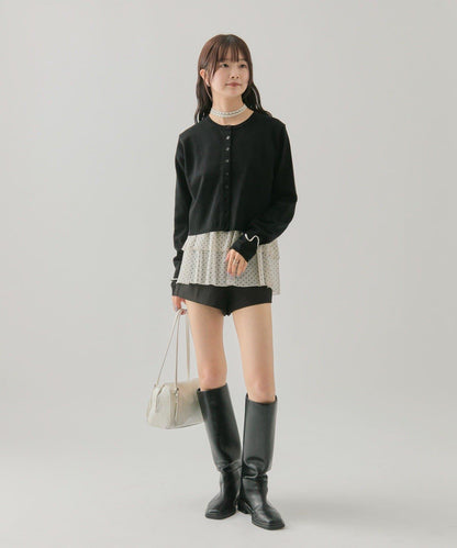 小紐扣長袖開衫