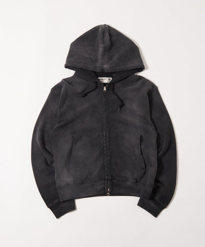 【WHO'S WHO gallery】華夫格漸變拉鍊連帽衛衣