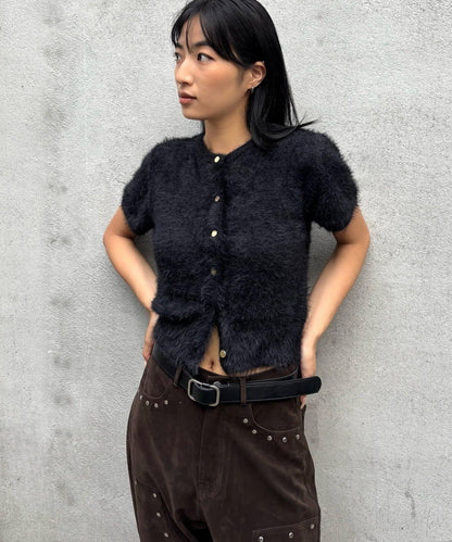 【WHO'S WHO gallery】長毛絨短袖開衫