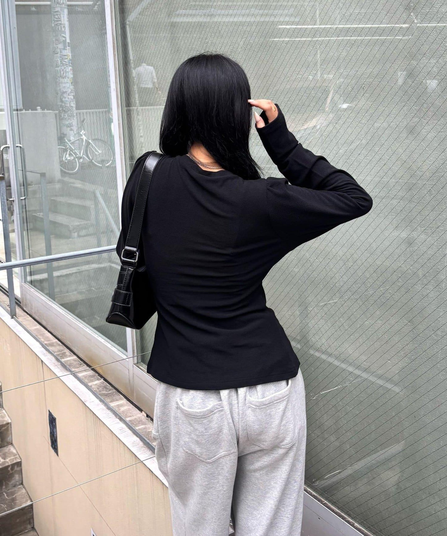 泡泡袖褶皺開衫