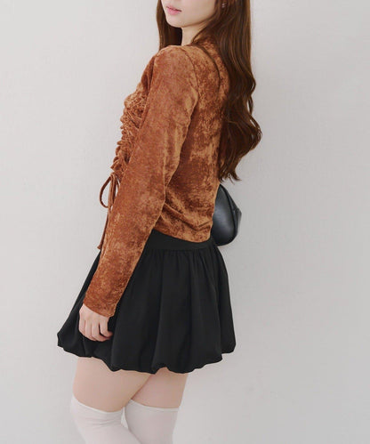 附項圈抽繩套頭衫