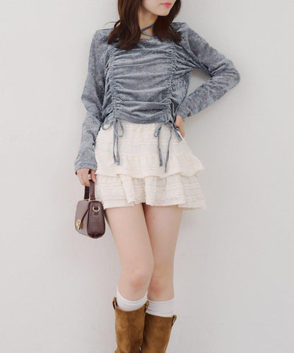 附項圈抽繩套頭衫