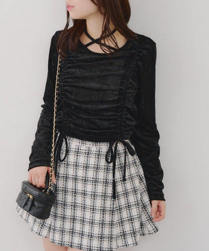 附項圈抽繩套頭衫