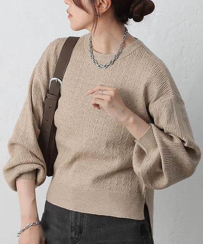 亮片迷你針織套頭衫