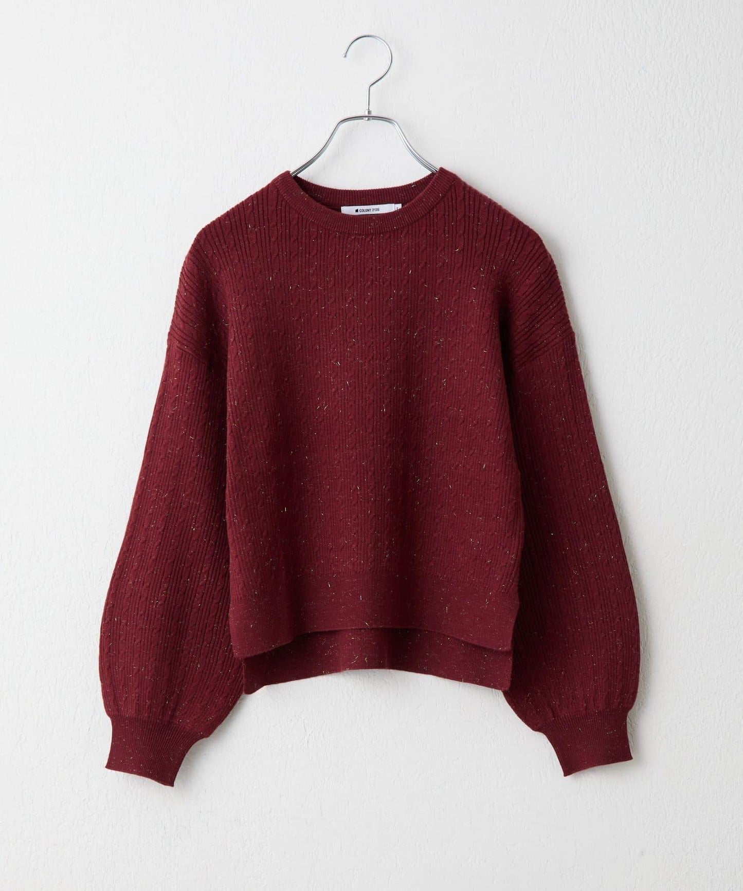 亮片迷你針織套頭衫