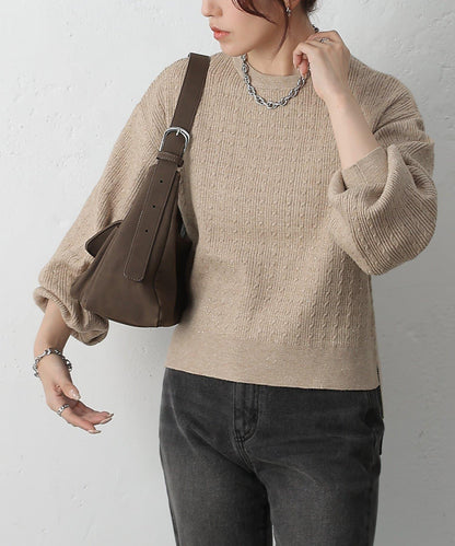 亮片迷你針織套頭衫