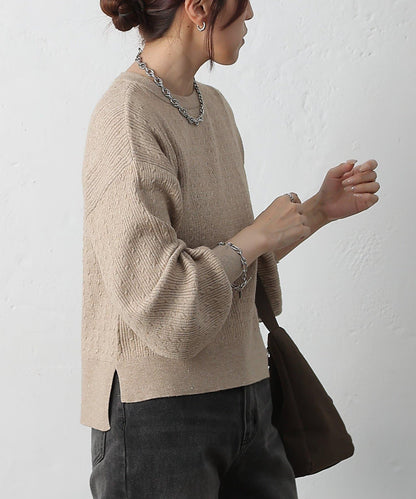 亮片迷你針織套頭衫