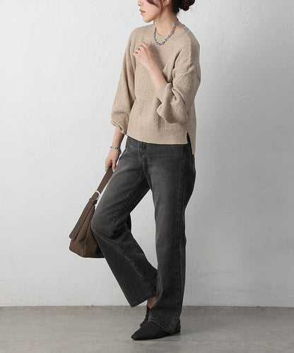 亮片迷你針織套頭衫