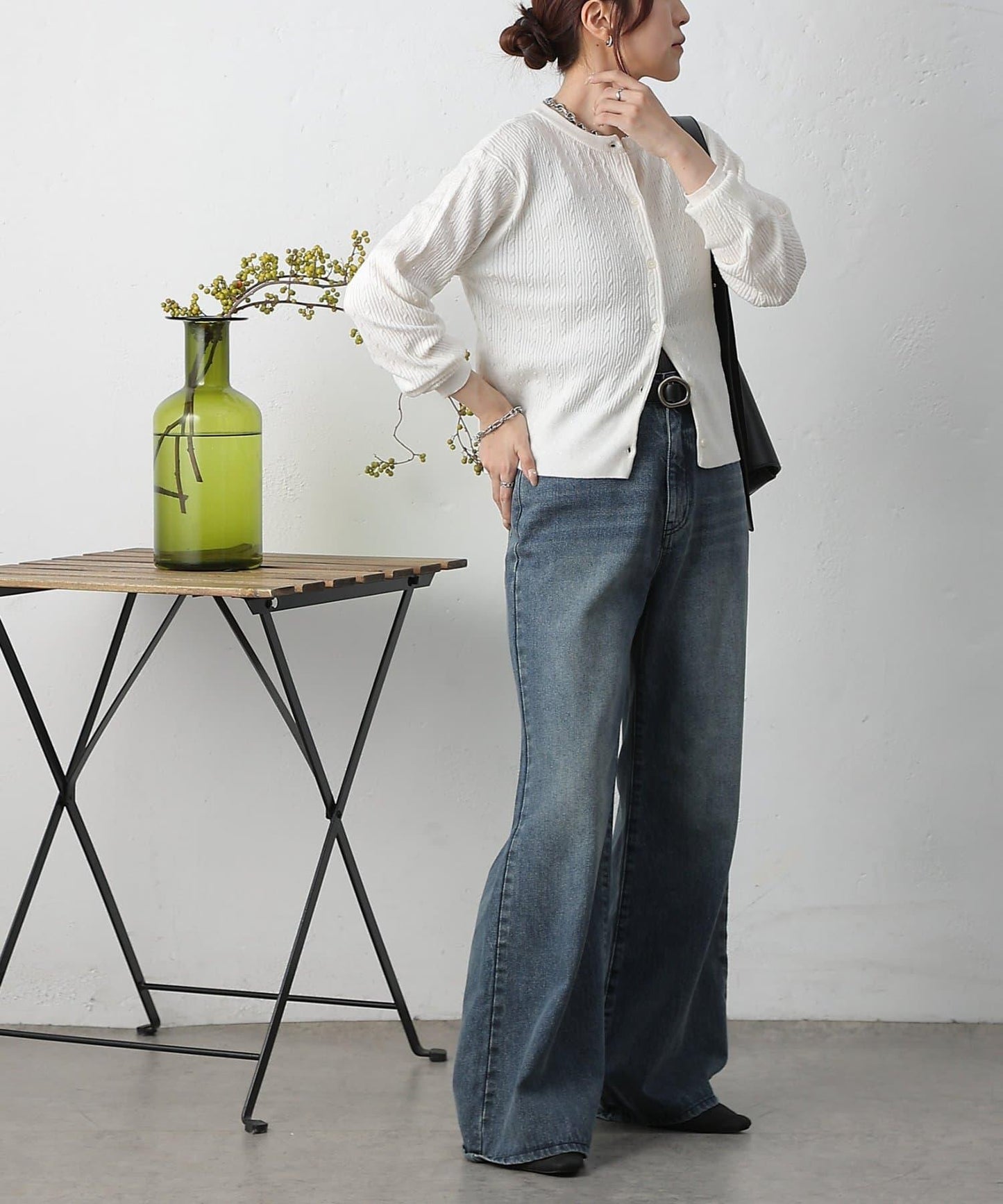 亮片迷你針織開衫