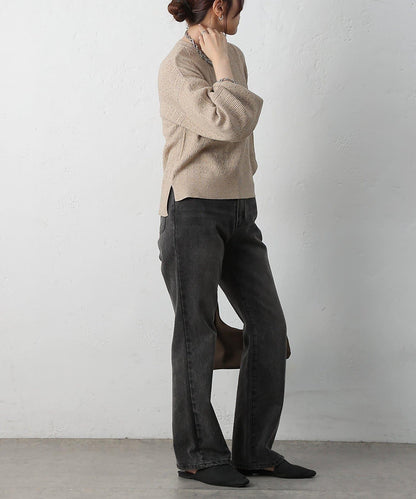 亮片迷你針織套頭衫