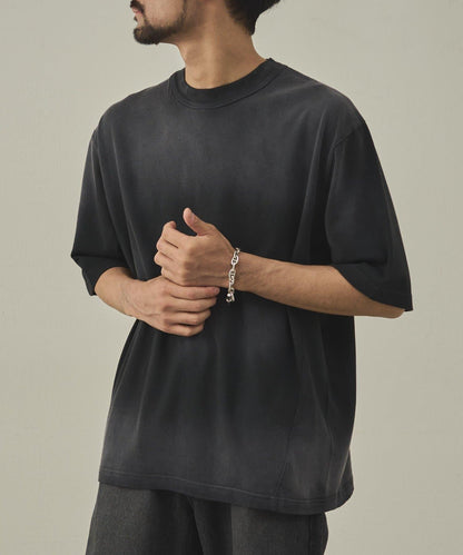 【paradigm】氣烤天竺硫化染噴霧T恤