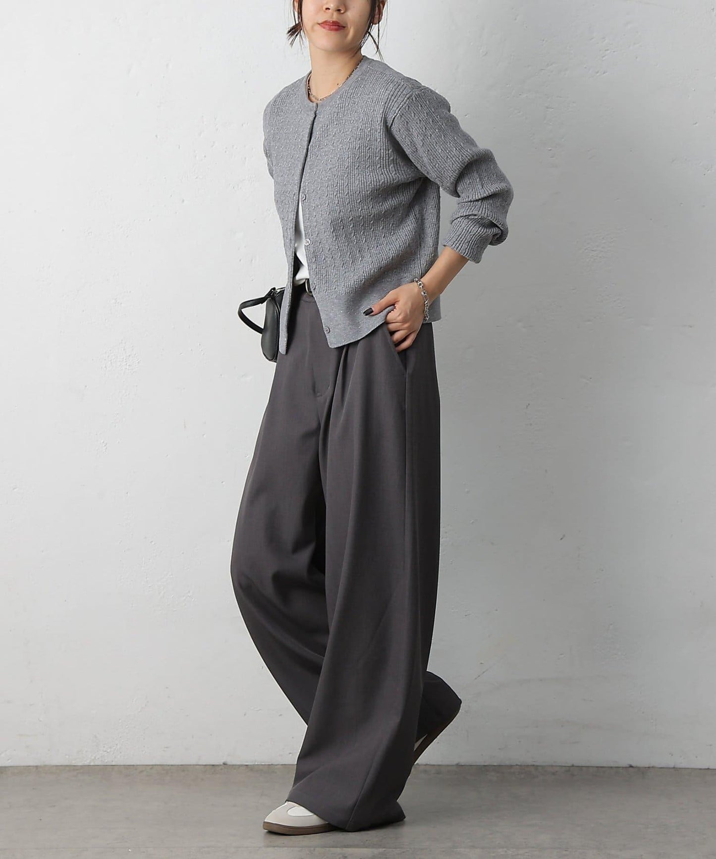 亮片迷你針織開衫