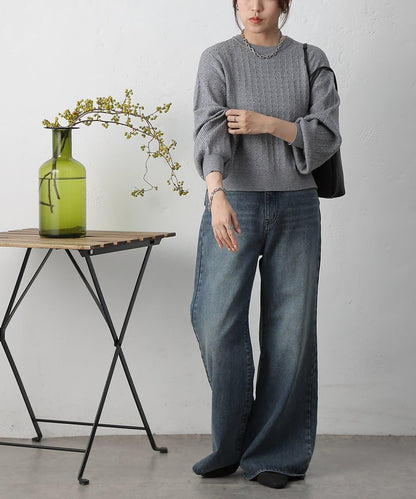 亮片迷你針織套頭衫