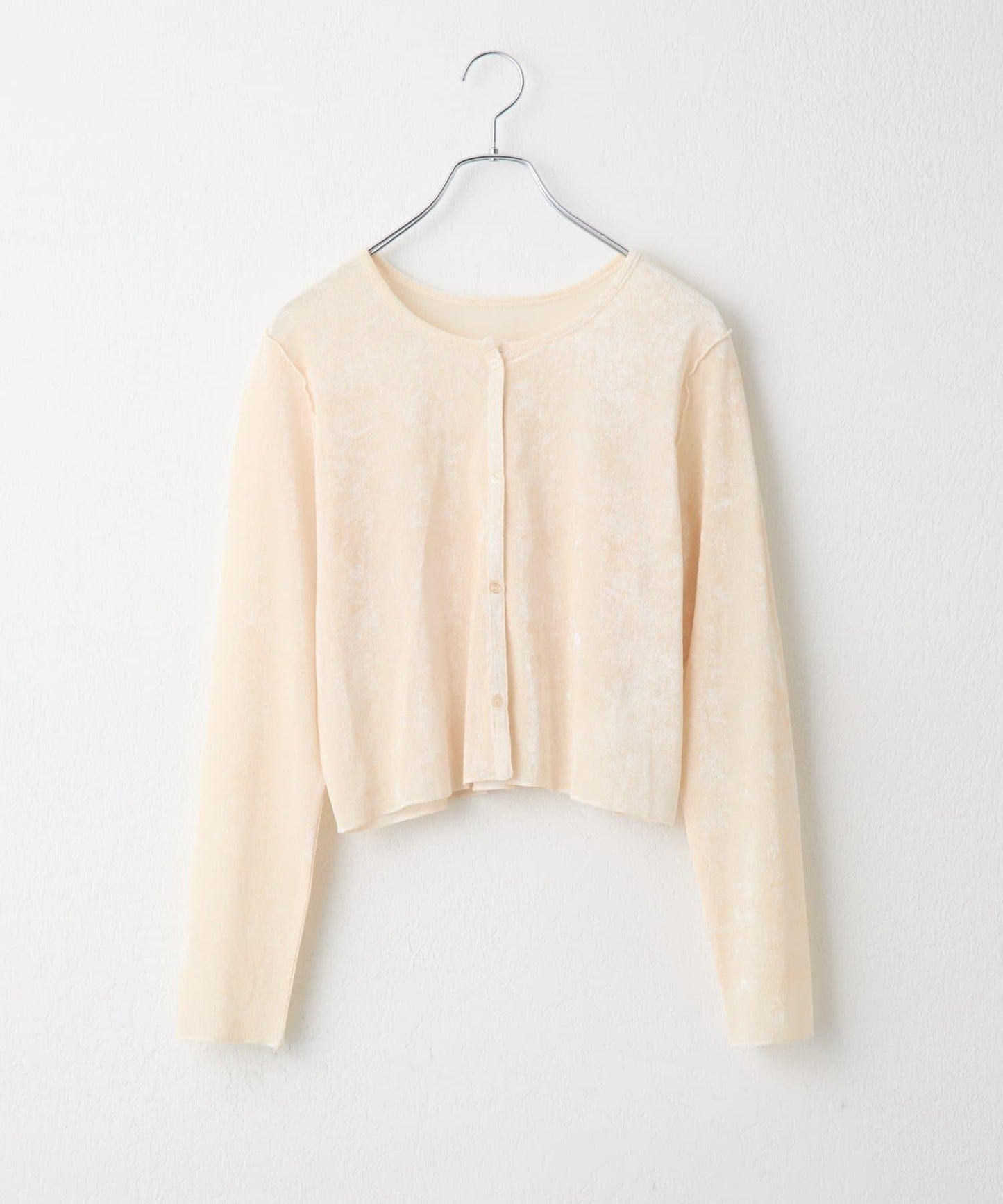 植絨網紗前後兩穿開衫