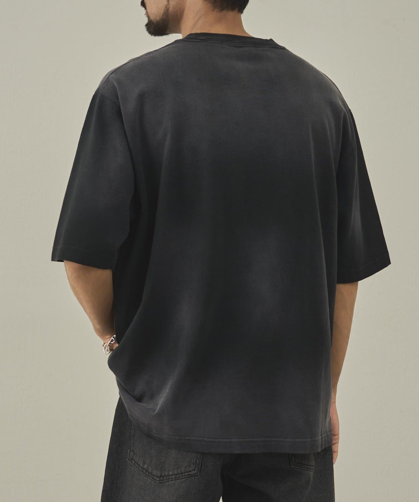 【paradigm】氣烤天竺硫化染噴霧T恤