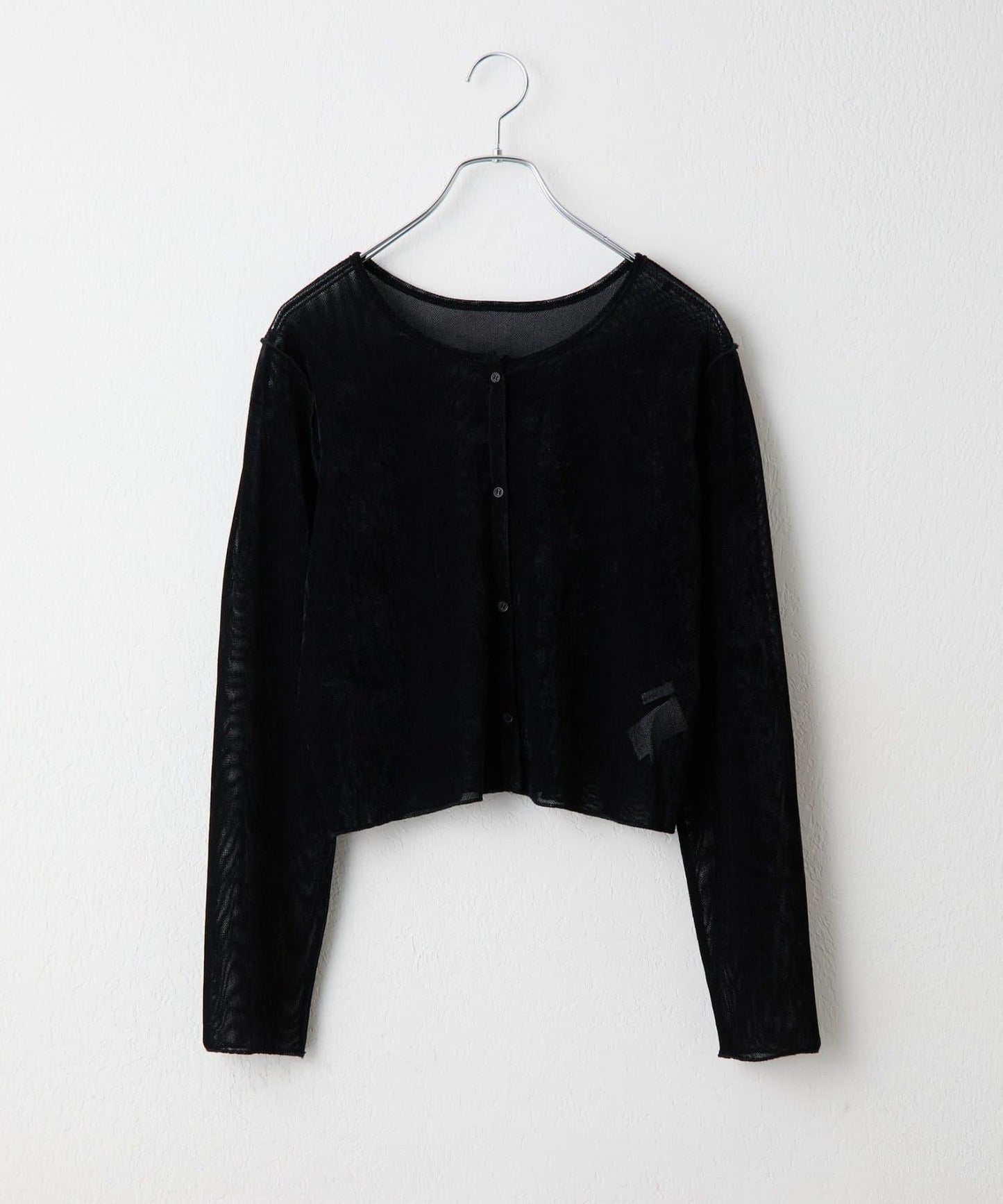 植絨網紗前後兩穿開衫