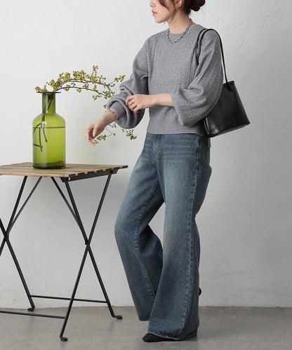 亮片迷你針織套頭衫