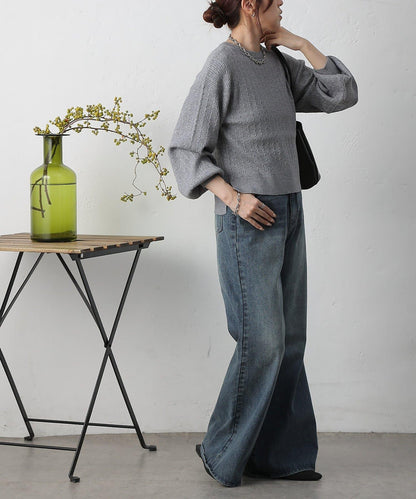 亮片迷你針織套頭衫