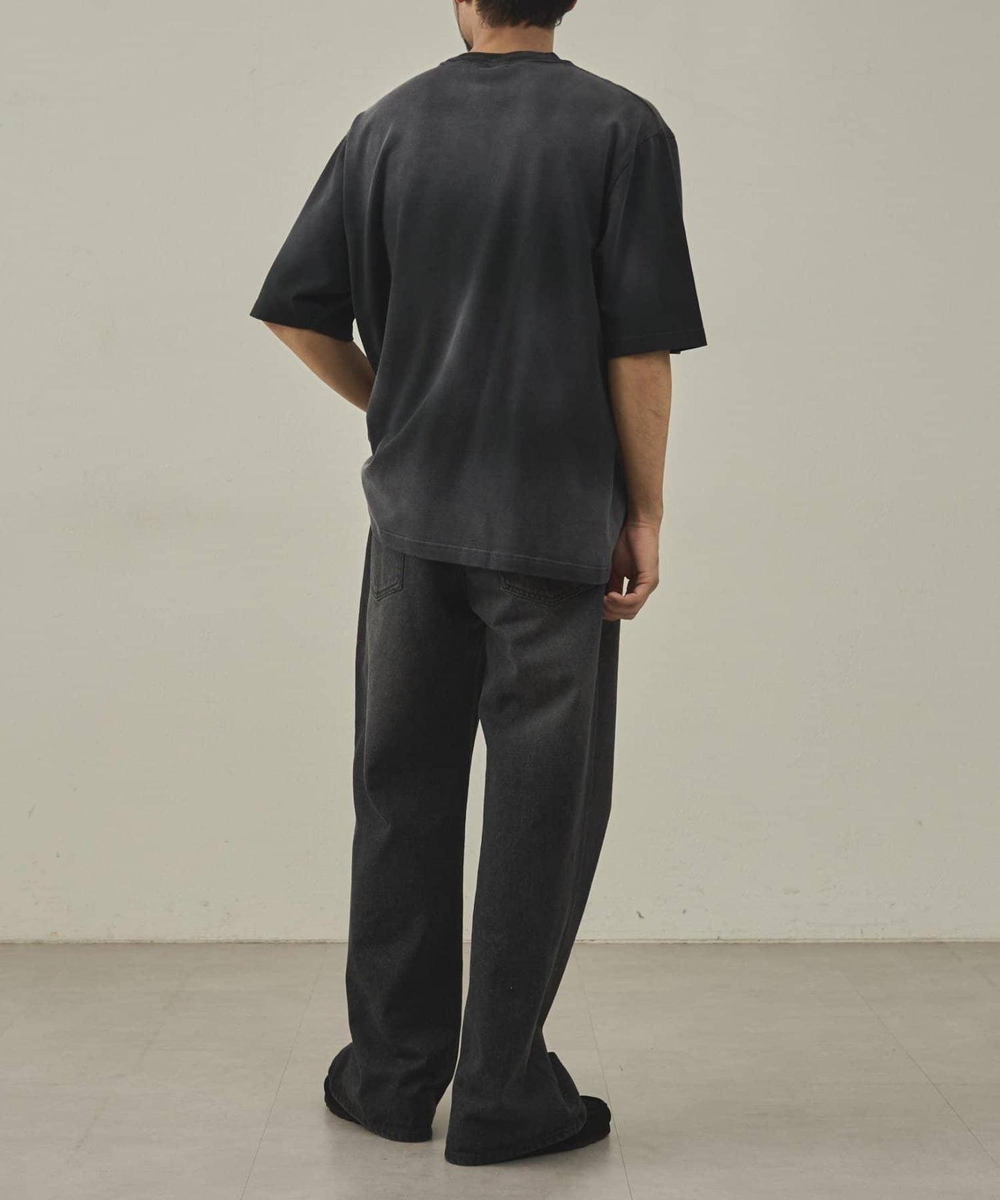 【paradigm】氣烤天竺硫化染噴霧T恤