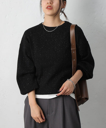 亮片迷你針織套頭衫